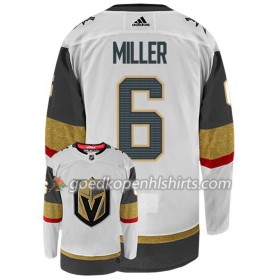 Vegas Golden Knights COLIN MILLER 6 Adidas Wit Authentic Shirt - Mannen